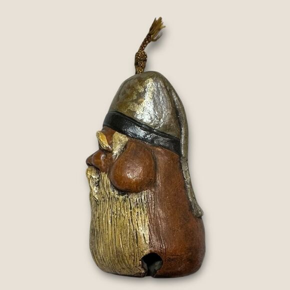 Vintage 1960s Japanese Ceramic Clay Bell Seven Gods of Fortune - Jurojin. RARE - Picture 5 of 14